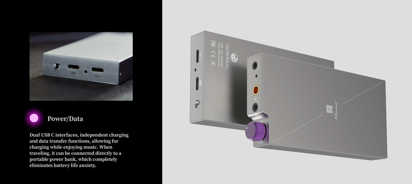 Portable USB DAC with High-Resolution Audio Enhancement