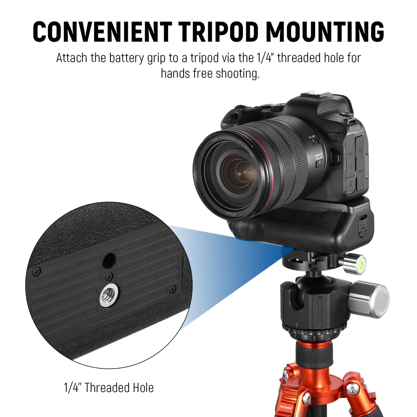 Professional Camera Grip Handle for Canon R5 R6 R6II