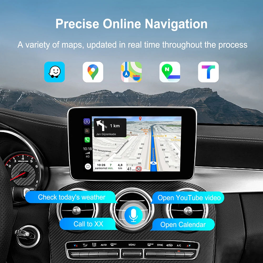 Smart Wireless Car Play Auto Receiver for Benz NTG 5.0