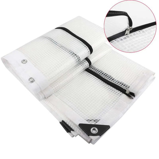 Black Rope Edge Outdoor Tarp 3x2.5m Waterproof