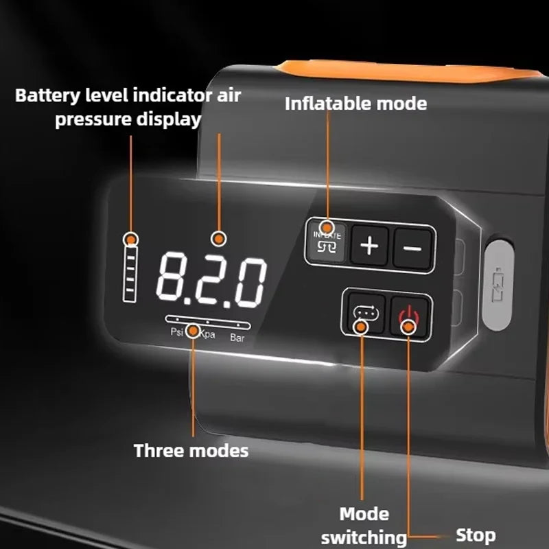 22PSI Electric SUP Air Pump Inflator Deflator Portable