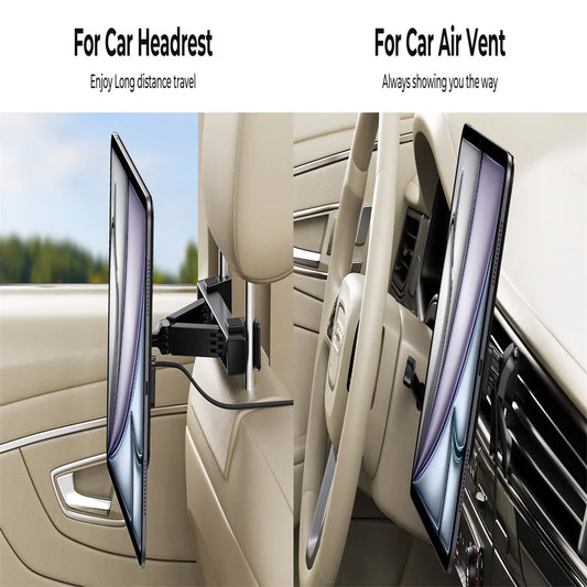 Magnetic iPad Car Mount Charging Stand 13in Pro Holder