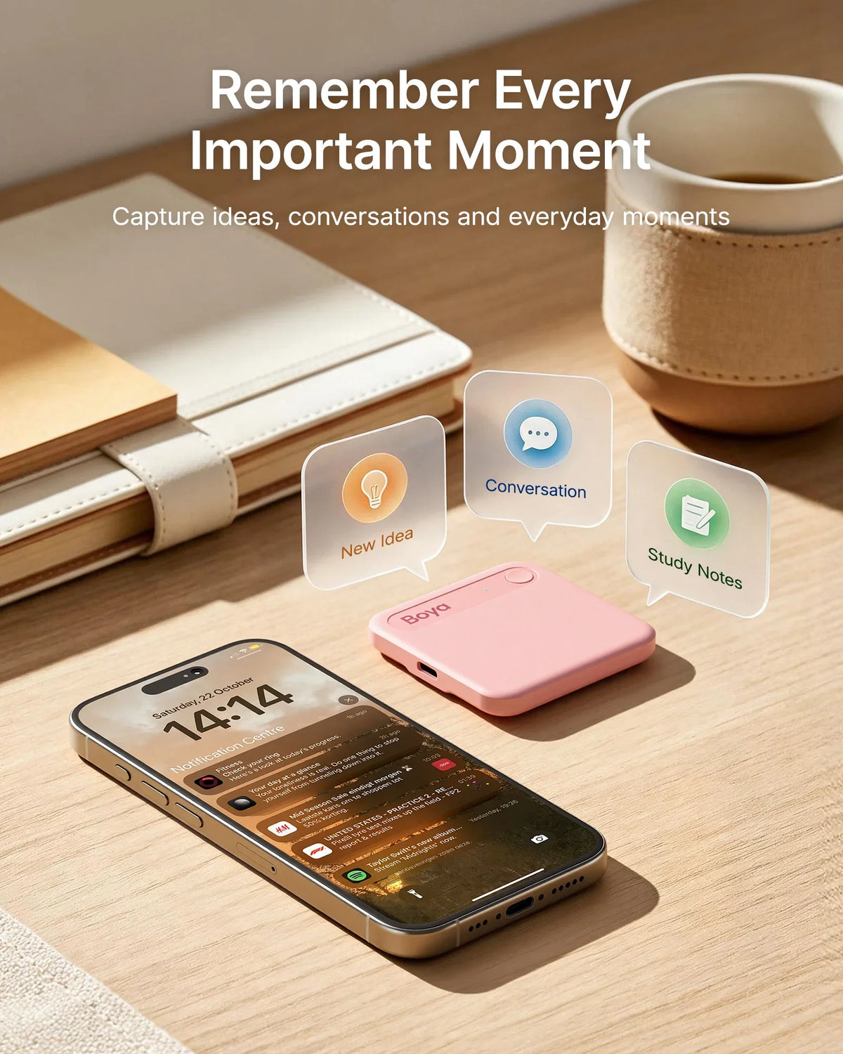 AI Voice Recorder with Transcription & Meeting Summaries