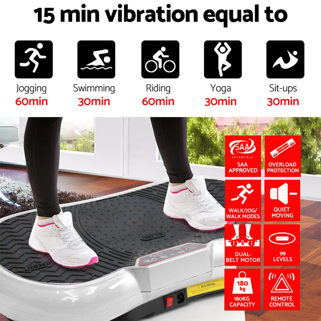 Home Vibration Exercise Machine Fitness Plate Red