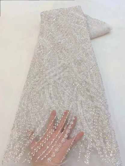 5-Yard 120cm Elegant French Mesh Lace Fabric