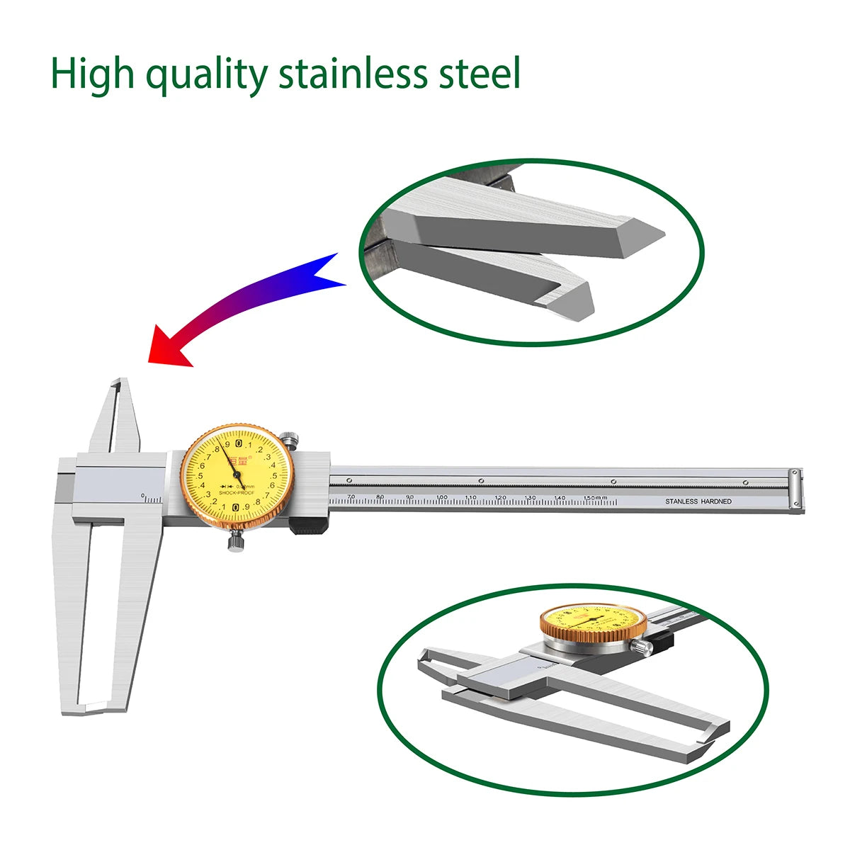 Precision 0-200mm Electronic Internal Hole Vernier Caliper