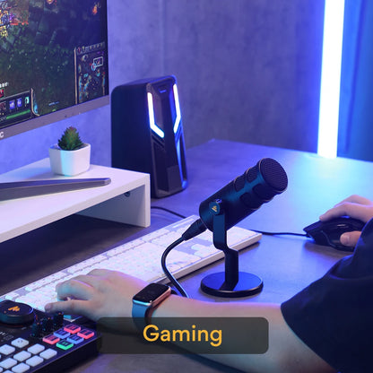 Broadcast-Quality Dynamic Mic XLR Gaming Studio Use