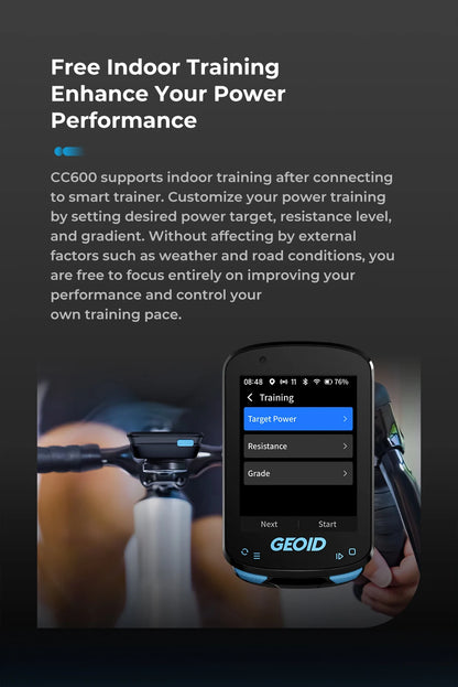GPS Bike Computer Set with Navigation Color Screen and WiFi