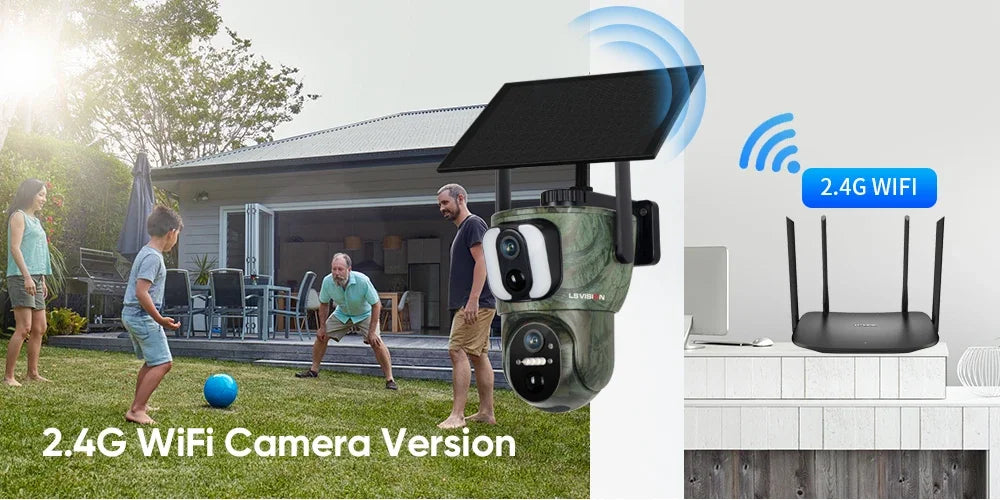 4K Dual Screen Solar Trail Camera with PIR Detection