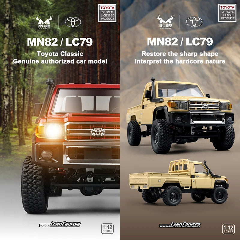 4WD Remote Control Pickup Truck 1:12 Scale with LEDs
