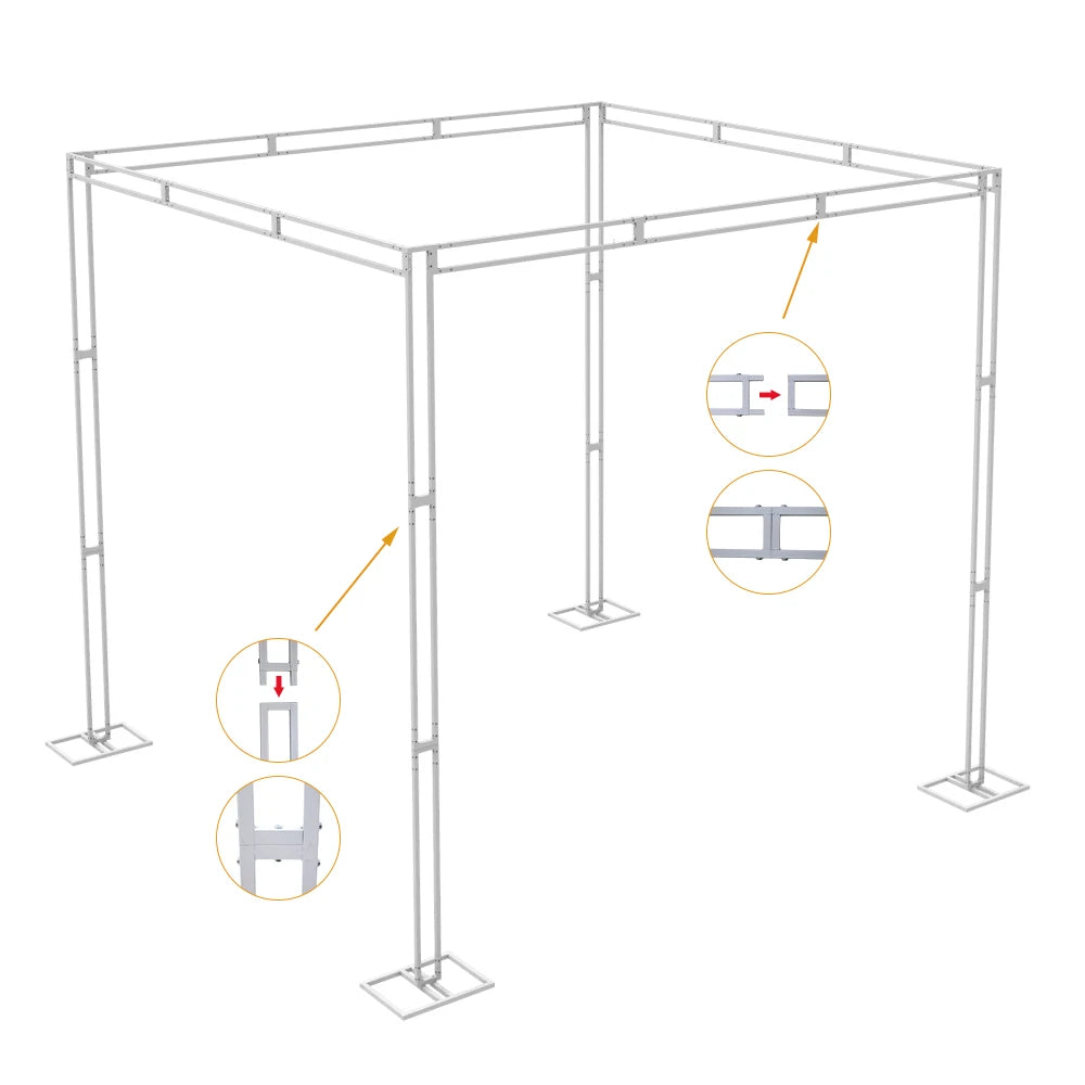 Heavy Duty 10ft x 10ft Wedding Backdrop Stand