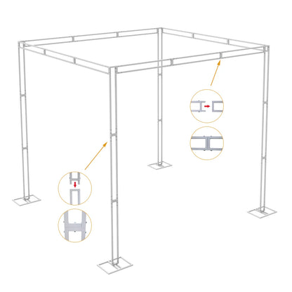 Heavy Duty 10ft x 10ft Wedding Backdrop Stand