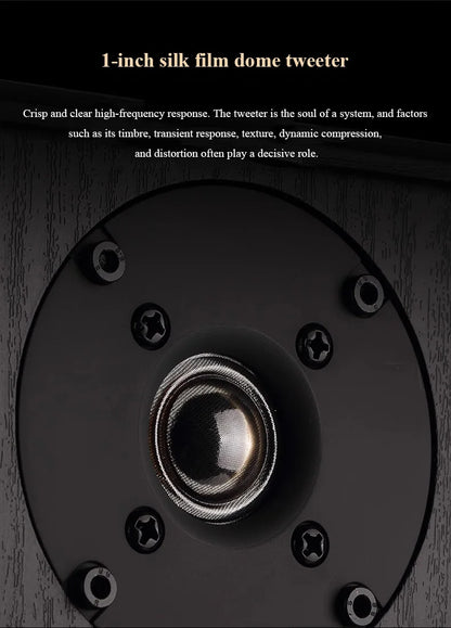 6.5" Bookshelf Speakers 2-Way 100W Stereo Pair