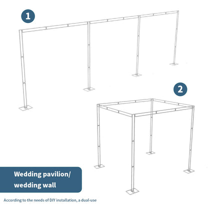 Heavy Duty 10ft x 10ft Wedding Backdrop Stand