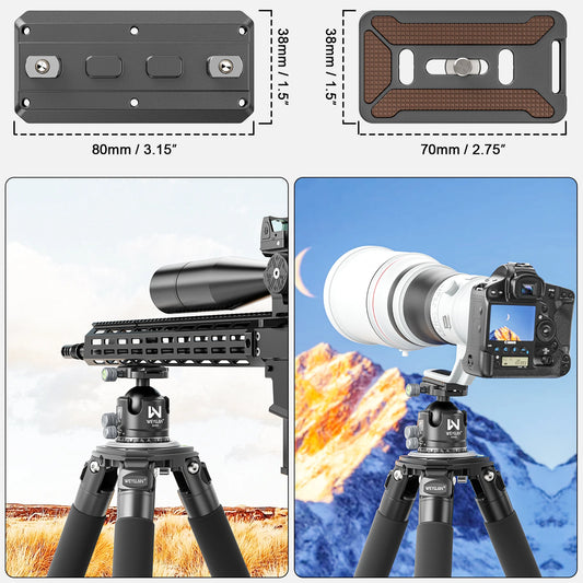Heavy-Duty 55mm Ball Head with MLOK Quick Release