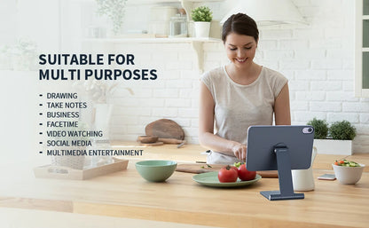 Foldable Silver iPad Mini 6 Magnetic Rotating Stand