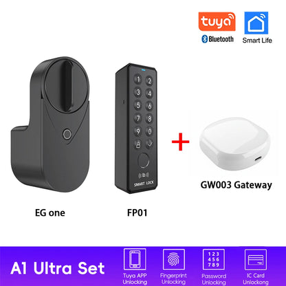Smart Door Lock Fingerprint Password IC Card Bluetooth