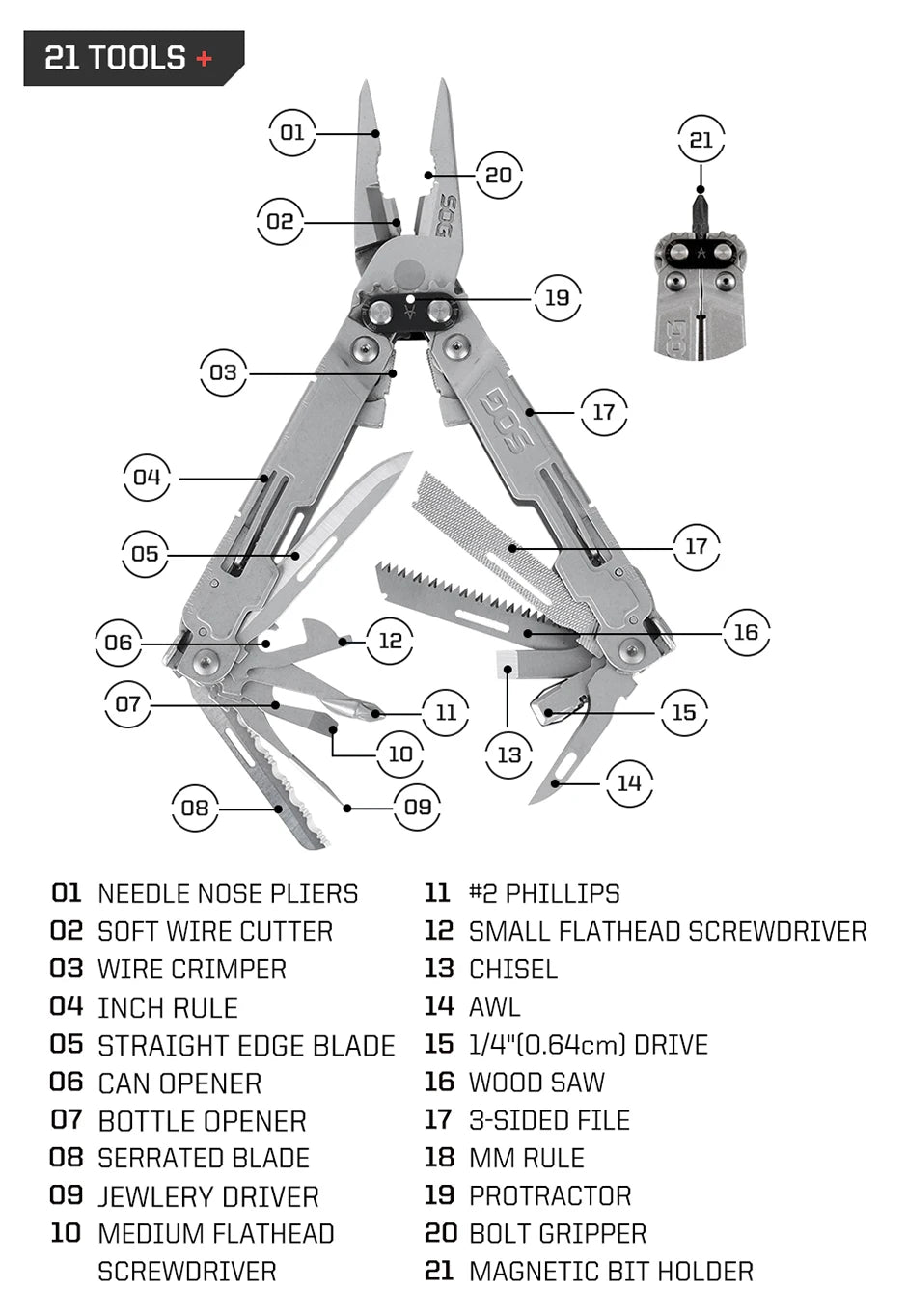 Deluxe Tactical Multi-Tool with Folding Pliers & Knife
