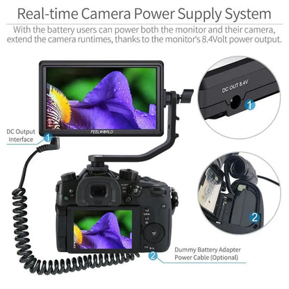 5.5 Inch DSLR Camera Field Monitor 1280x720 HD
