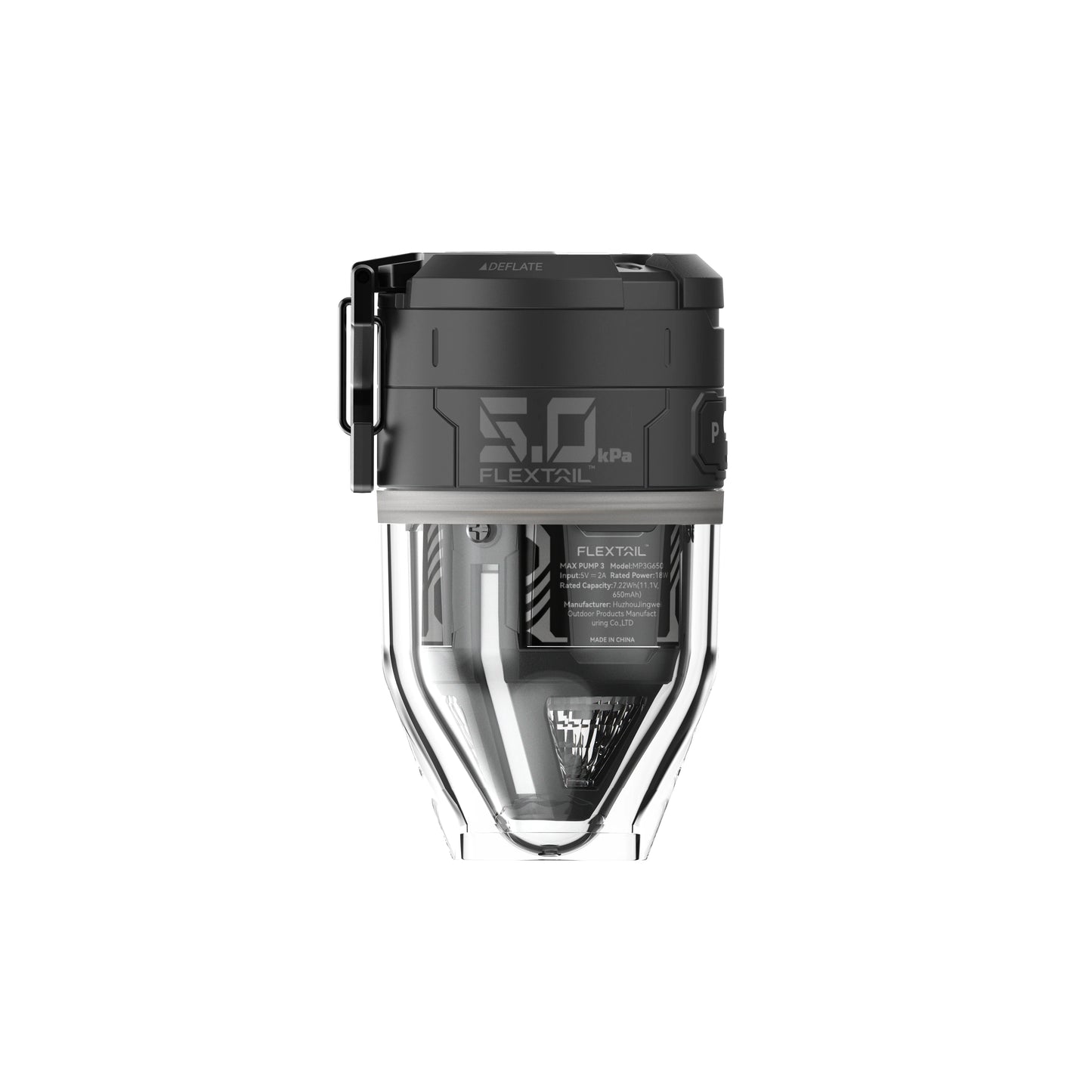 Black Portable Electric Air Pump with Light