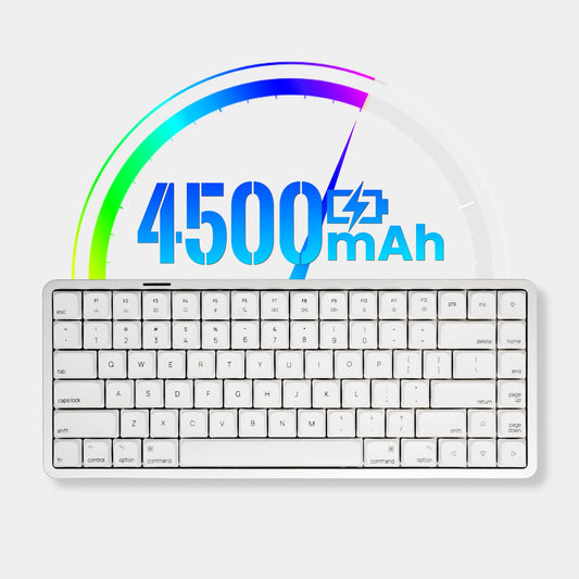 Low Profile 84-Key Keyboard Tri Mode Gasket Aluminum