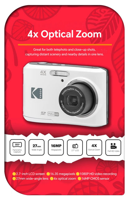 16MP Digital Camera 4X Zoom 1080p HD Compact Camera
