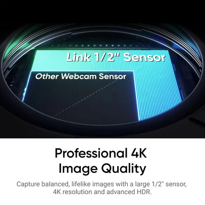4K AI PTZ Webcam Smart Tracking HDR Noise Cancelling