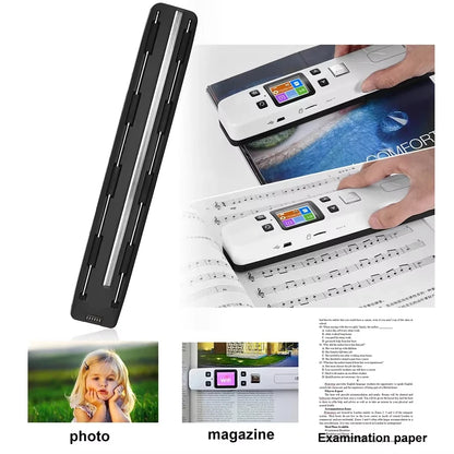 Portable A4 Mini Scanner 1050dpi Handheld USB Document and Photo