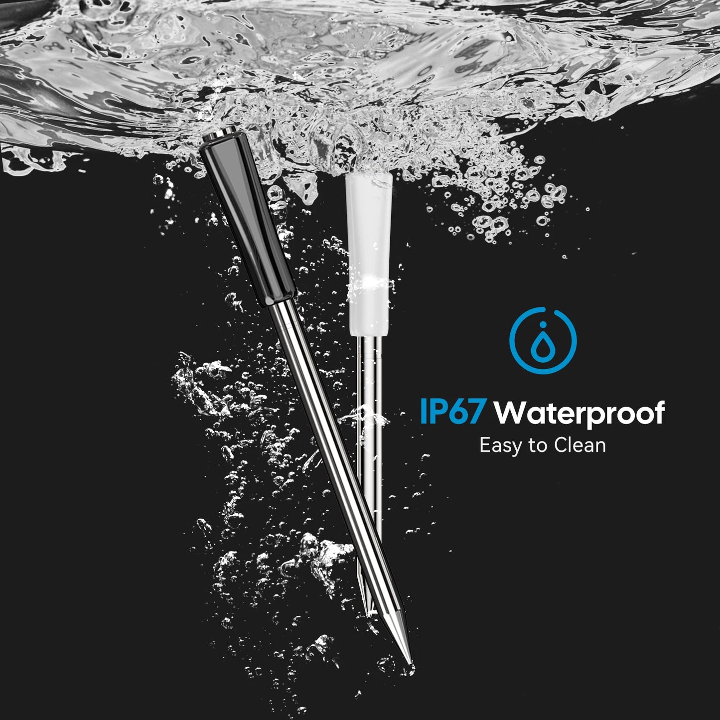 Wireless BBQ Thermometer with App Control and Dual Probes