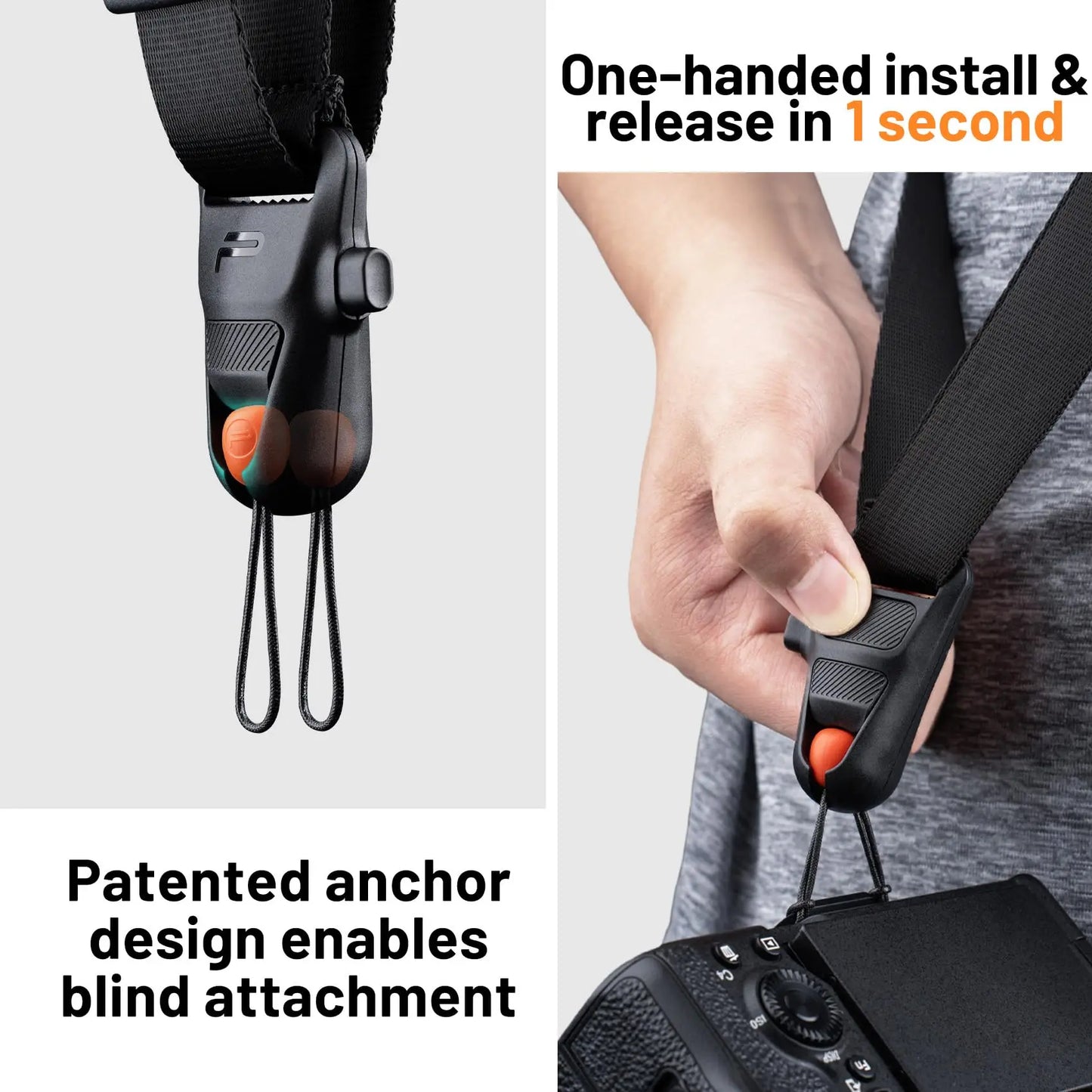 Professional Dual Camera Harness with Adjustable Leather Straps