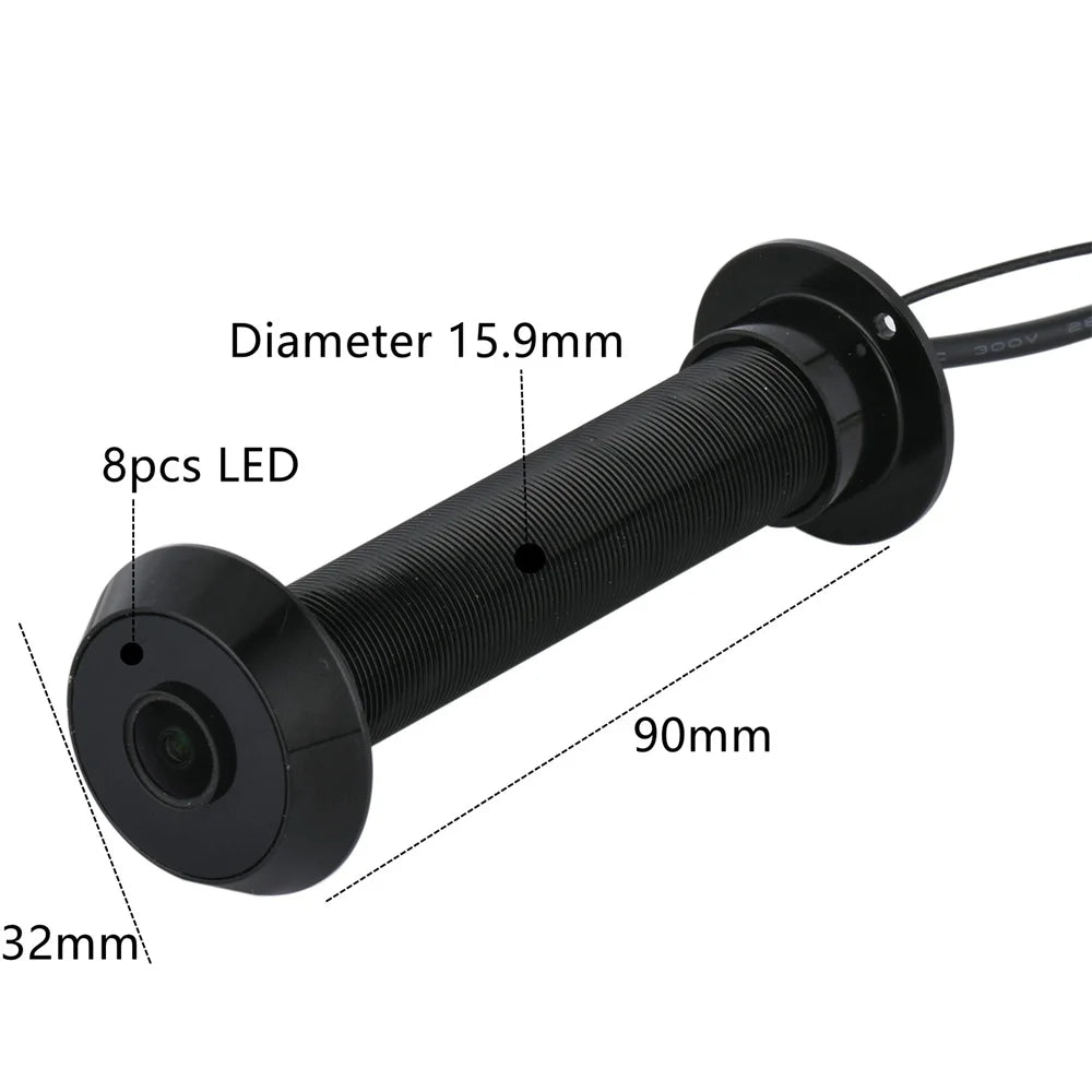5G WiFi Smart Door Peephole Camera 32GB Black