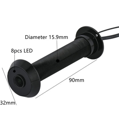 5G WiFi Smart Door Peephole Camera 32GB Black