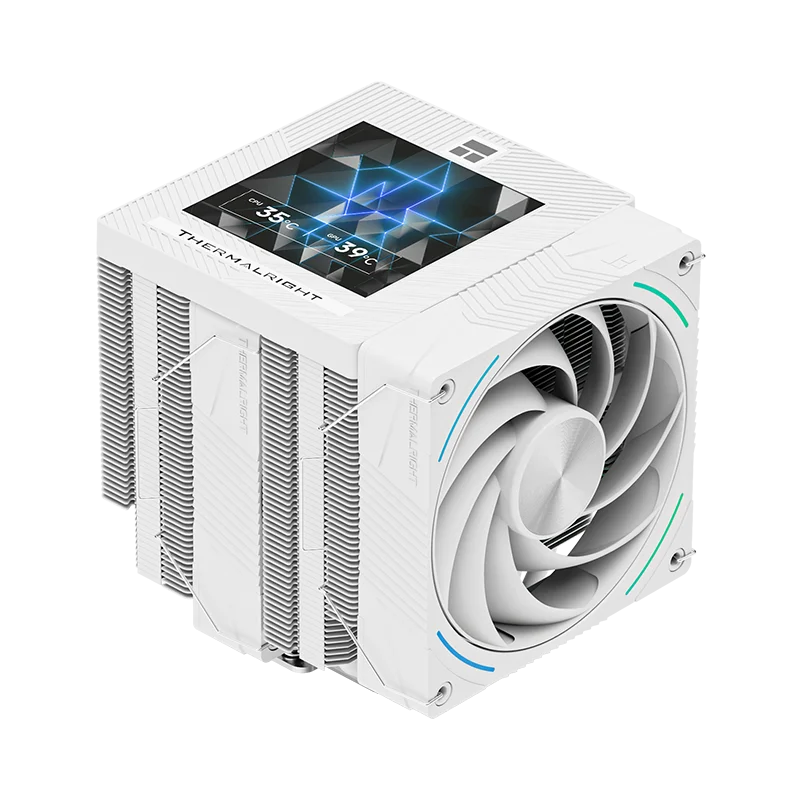 High Performance Dual Fan CPU Cooler with LCD Screen