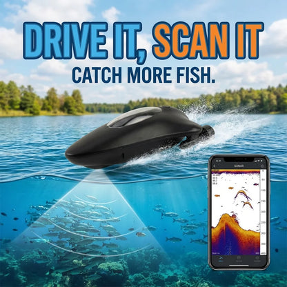 Wireless Sonar Fish Finder with App for Kayak Boats