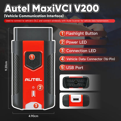 Bluetooth Vehicle Communication Interface CAN FD Diagnostic Connector