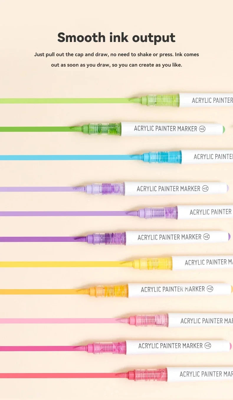 192 Color Acrylic Marker Set for DIY Art Graffiti