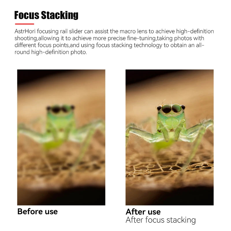 Adjustable Camera Rail Slider Desktop Macro Photography