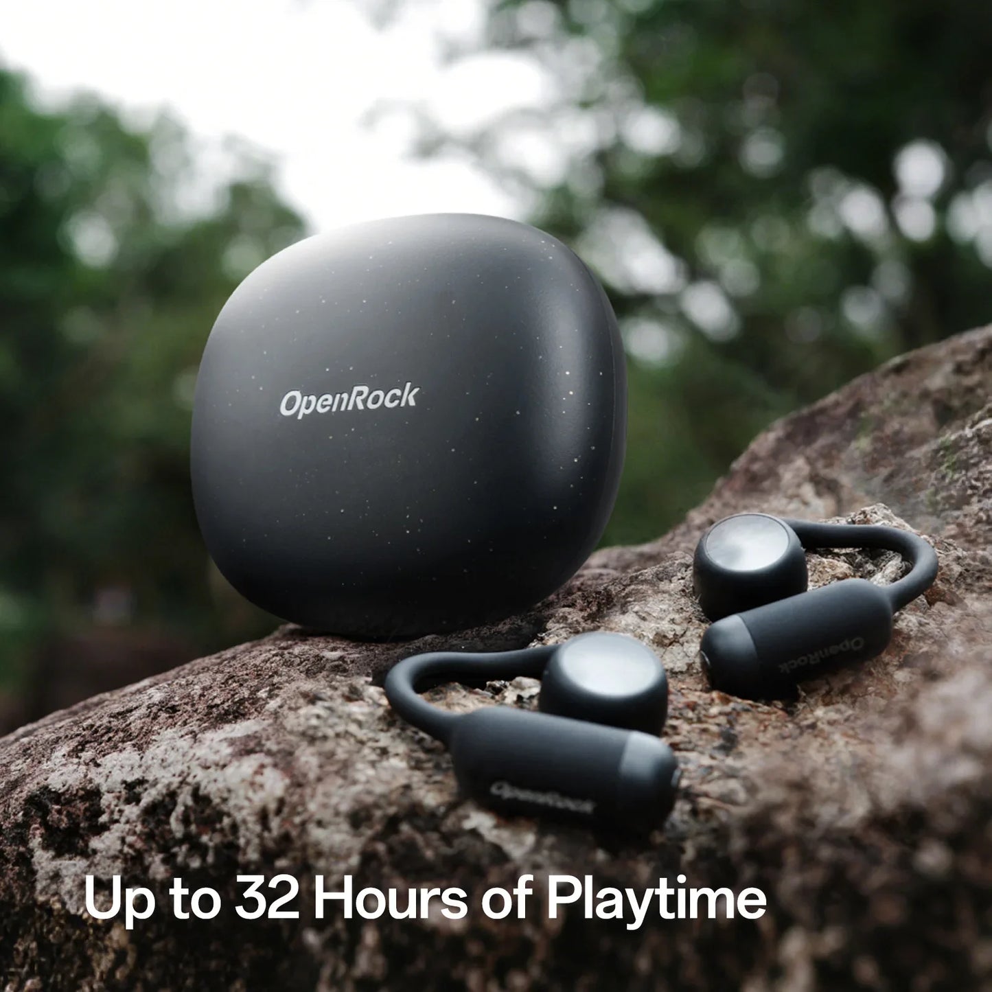 Open Ear Bluetooth 6.0 Sports Earbuds IPX5 ENC Black