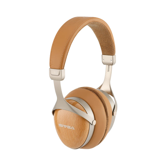 Premium Beechwood Over Ear Hi-Fi Headphones 50mm Drivers