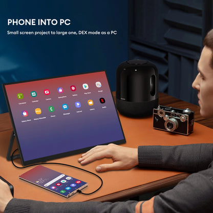 Ultra Thin 15.6" FHD Portable Display 300 Nits Back Stand