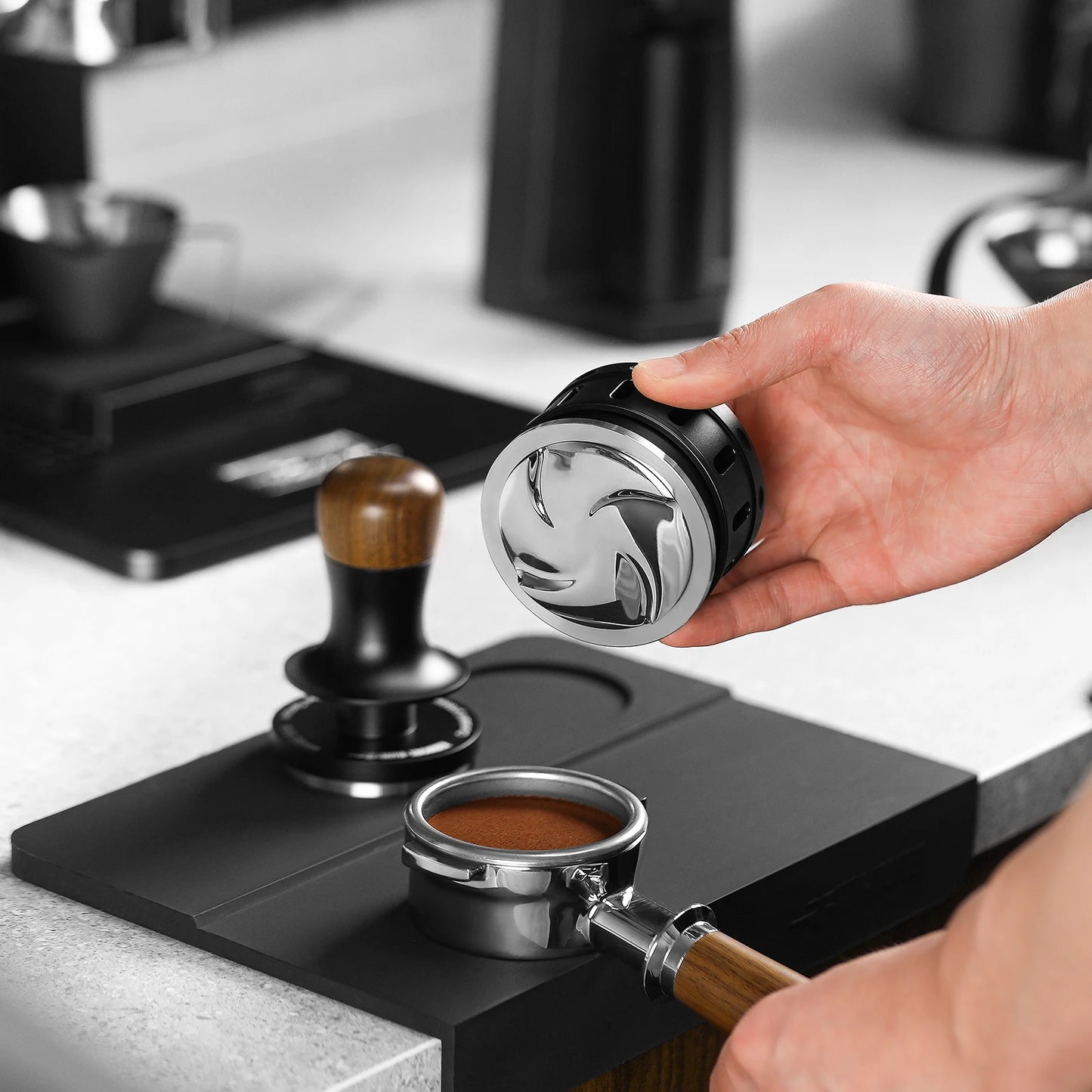 Gravity Espresso Distributor 53.35mm with Cyclone Base