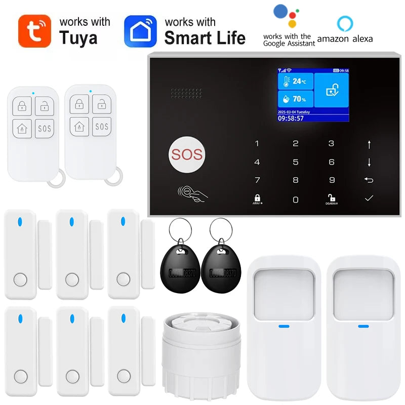 Smart WiFi GSM Home Alarm System with Door Sensor