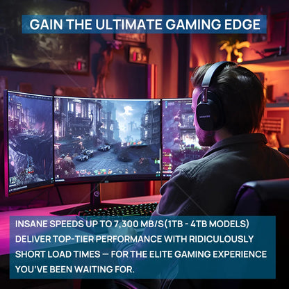 Ultra Fast PCIe Gen4 M.2 SSD 2TB for PC and PS5