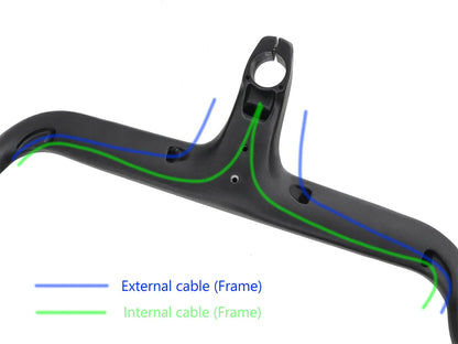 Lightweight Integrated Bike Handlebar 420x90mm Cycling Stem