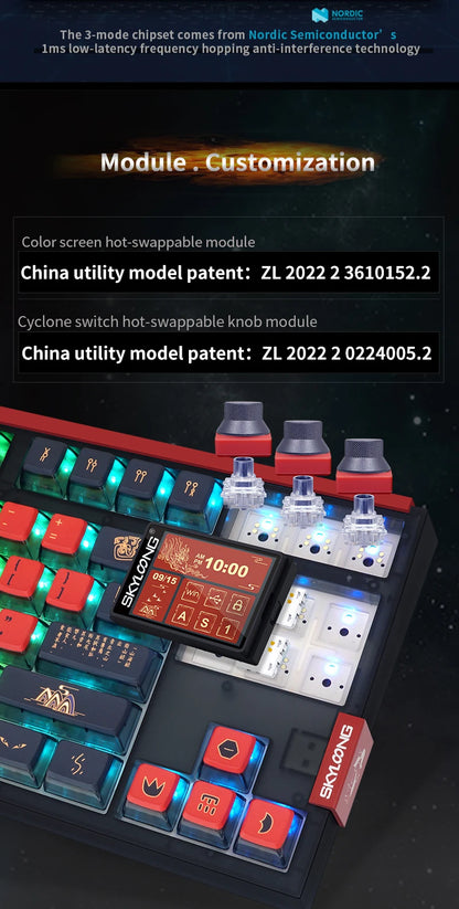 RGB Wireless Mechanical Keyboard Hot-Swappable 8000Hz