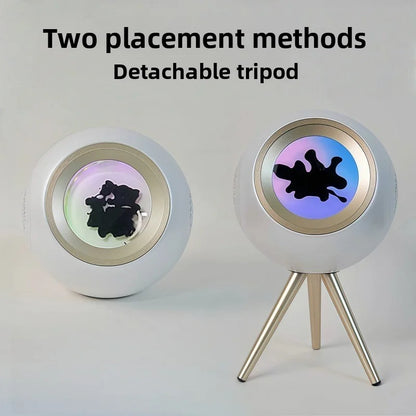 Portable LED Magnetic Fluid Fidget with Audio