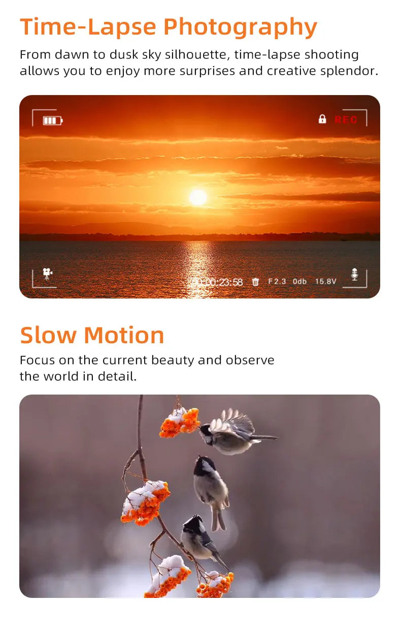4K Pocket Action Camera with 3-Axis Gimbal & 64GB