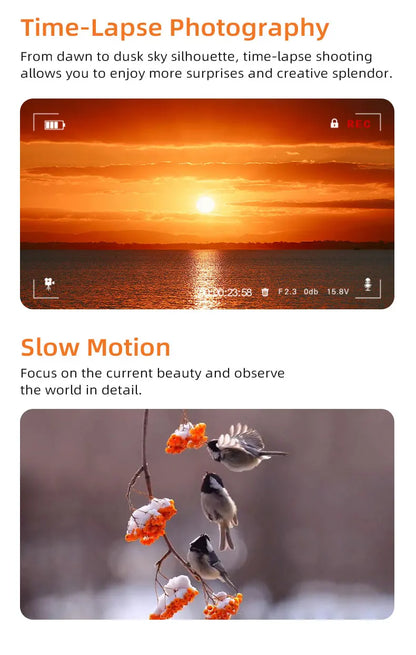 4K Pocket Action Camera with 3-Axis Gimbal & 64GB