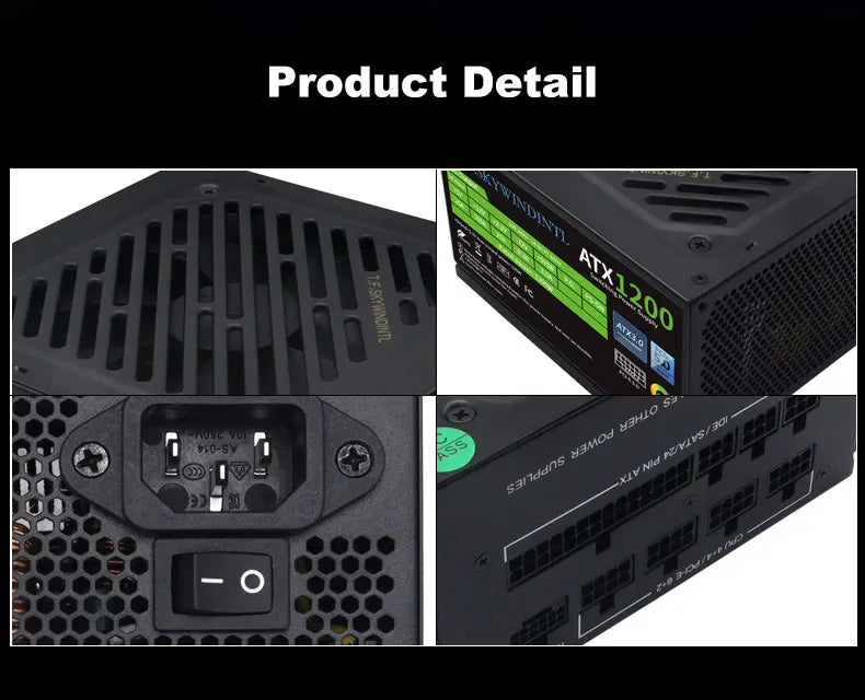 1200W PCIe 5.0 Full Modular ATX Power Supply for Gaming PCs