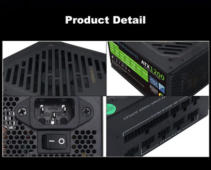 1200W PCIe 5.0 Full Modular ATX Power Supply for Gaming PCs